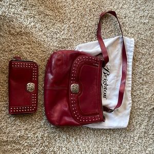 Brighton red leather purse with matching wallet